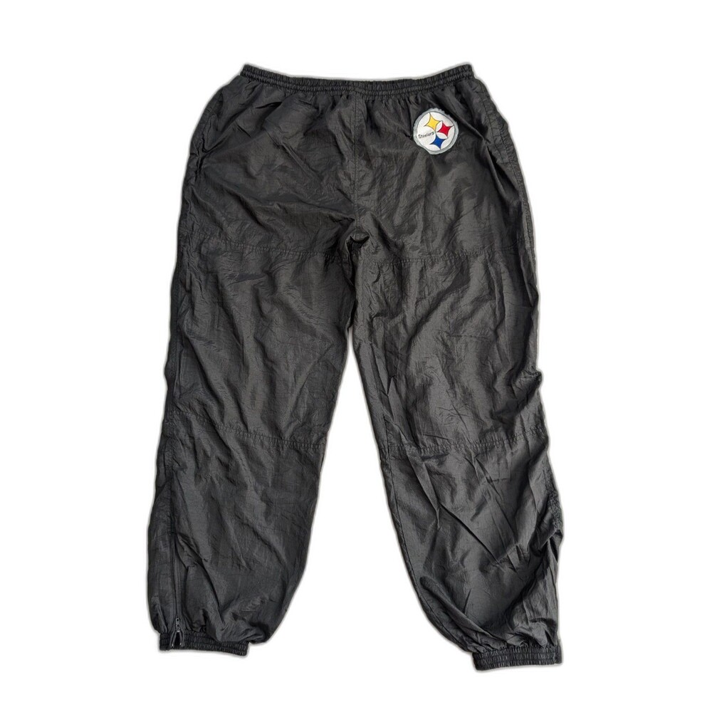 VTG 90s Pittsburgh Steelers Team NFL by Carl Banks Track Pants Joggers 2XL